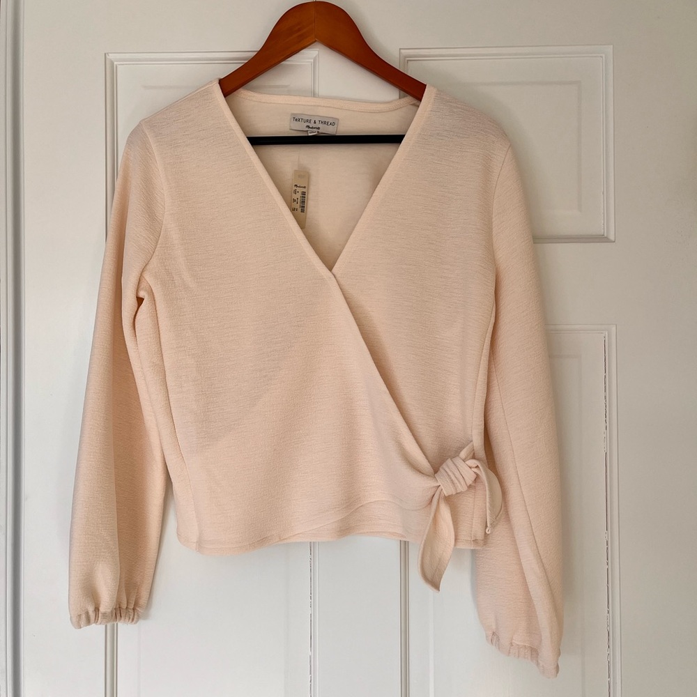 Madewell Texture & Thread Wrap-Style Shirt